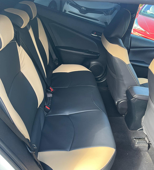 Toyota Prius interior taxi hire Leicester